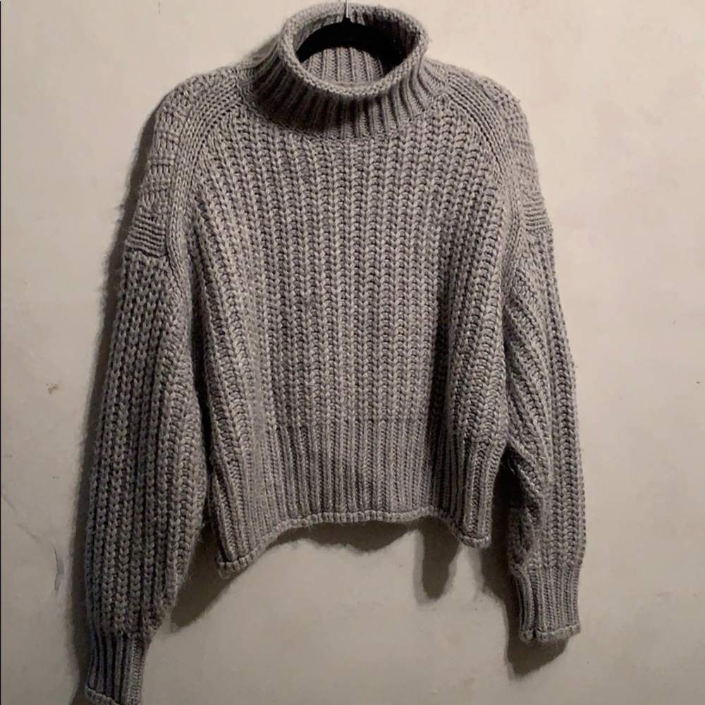 H&M Chunky Knit Funnel Neck Sweater
